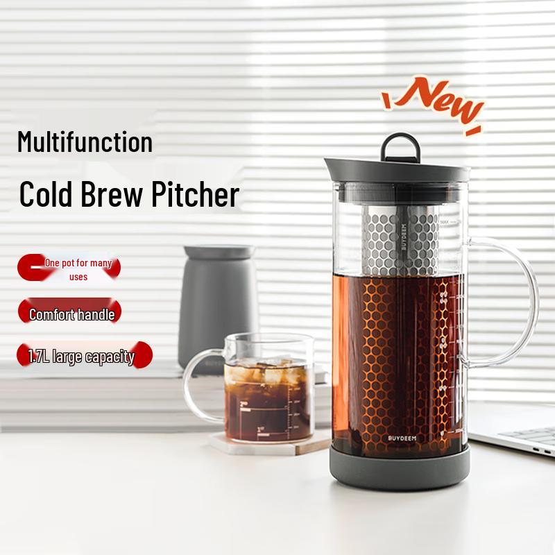 Buydeem Glass Cold Brew Coffee Maker & Pitcher