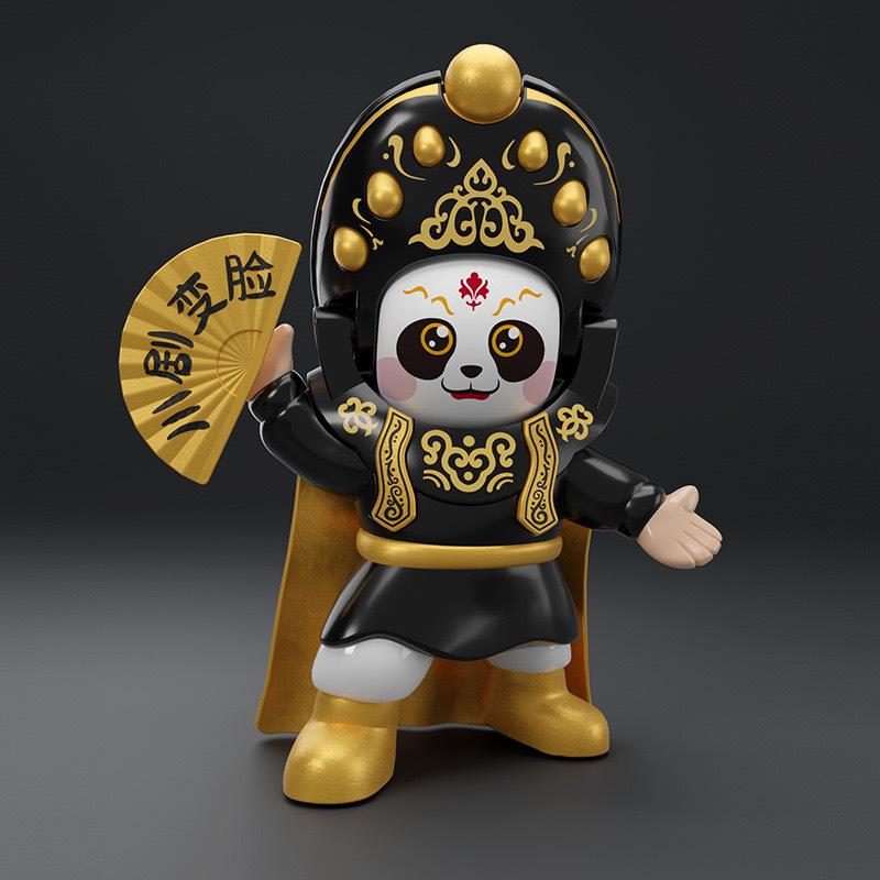 Sichuan Opera Face-Changing Panda Doll - Creative Peking Opera Plush Toy Featured on Douyin