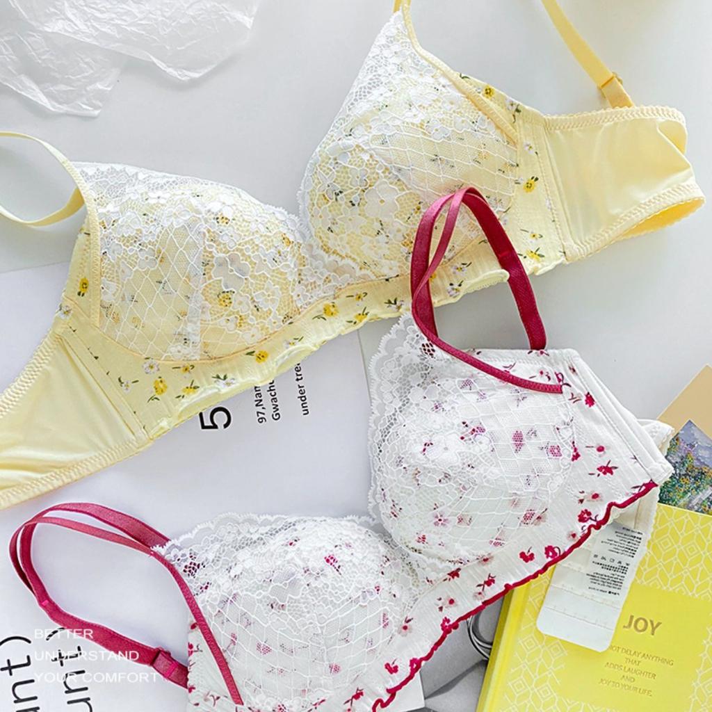 Floral Bras Sexy Underwear For Women Push Up Bras Lingerie