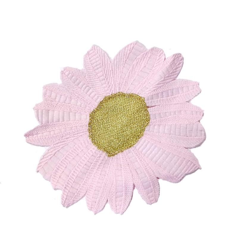 Lace coaster, embroidered table mat, embroidered thermal insulation mat, colored chrysanthemum mat DIY lace fabric