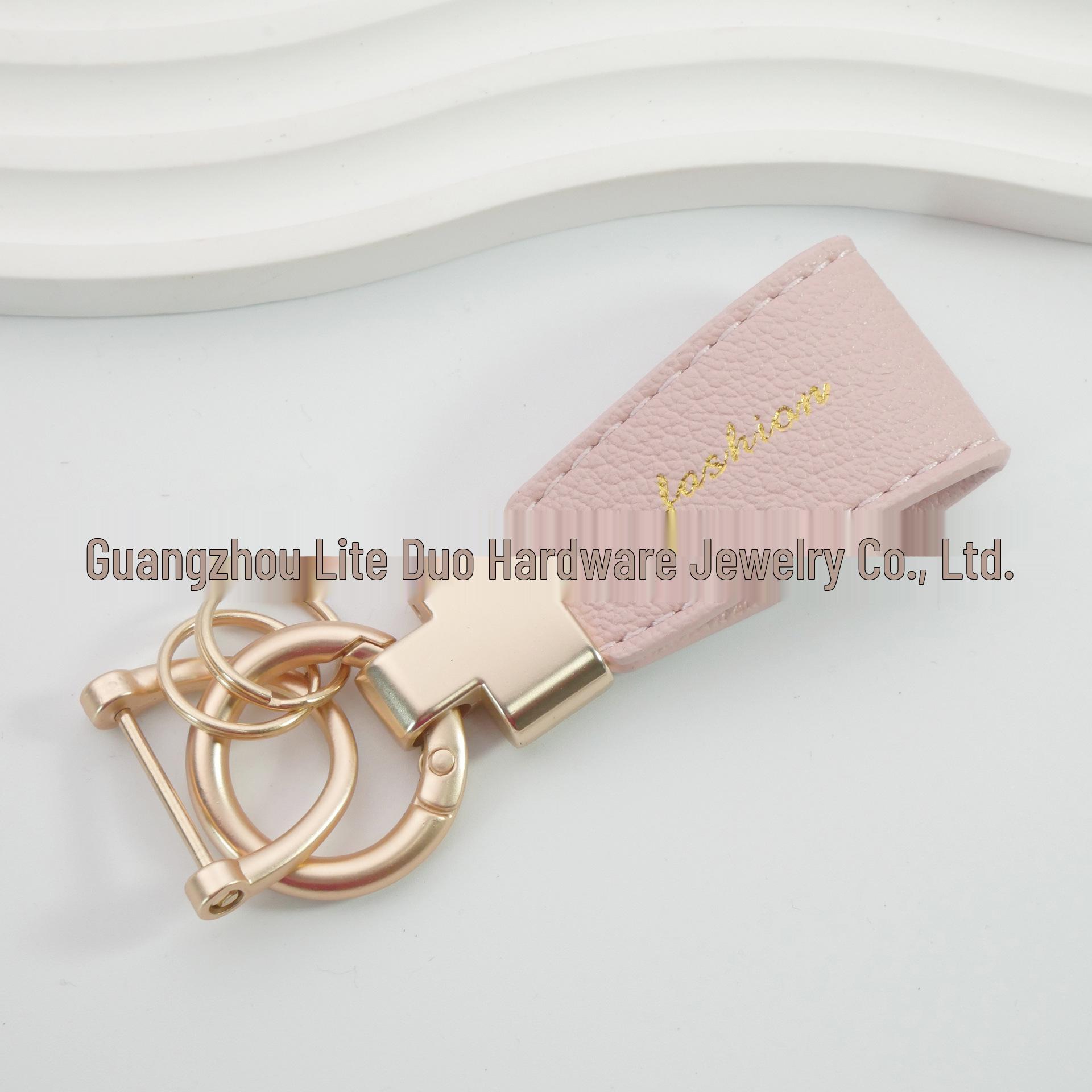 Exquisite Macaron Keychain Pendant: Women s Leather Motorcycle & Electric Vehicle Accessory Fresh Style Keychain светло-розовый