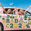 30Pcs Graduation Car Magnetic Stickers Waterproof Reusable 2026 Senior Grad Car Decorations Bumper Magnets for Refrigerator Metal Surfaces Supplies