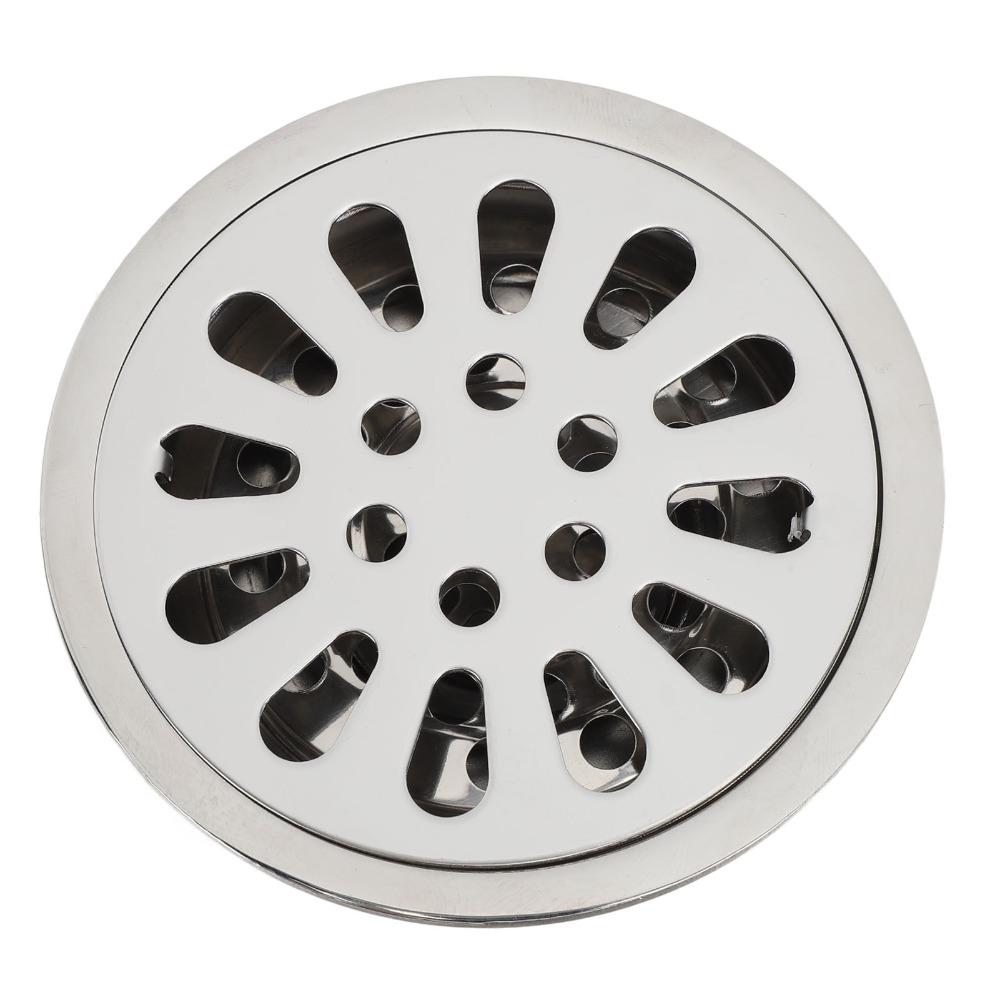 304 Stainless Steel Floor Drain 3.54 Inch Diameter Odor Resistant Drain Kit  Garage