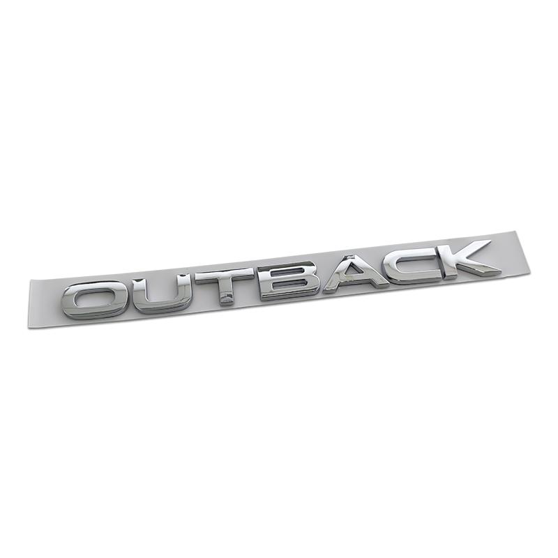 NRF1  21.5X1.8CM 3D ABS Car Styling Front Hood Badge Body Letters Emblem Stickers for Subaru Outback Logo Forester Legacy Accessories