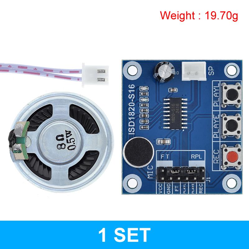 ISD1820 recording module TZT voice module the voice board telediphone module board with Microphones + Loudspeaker