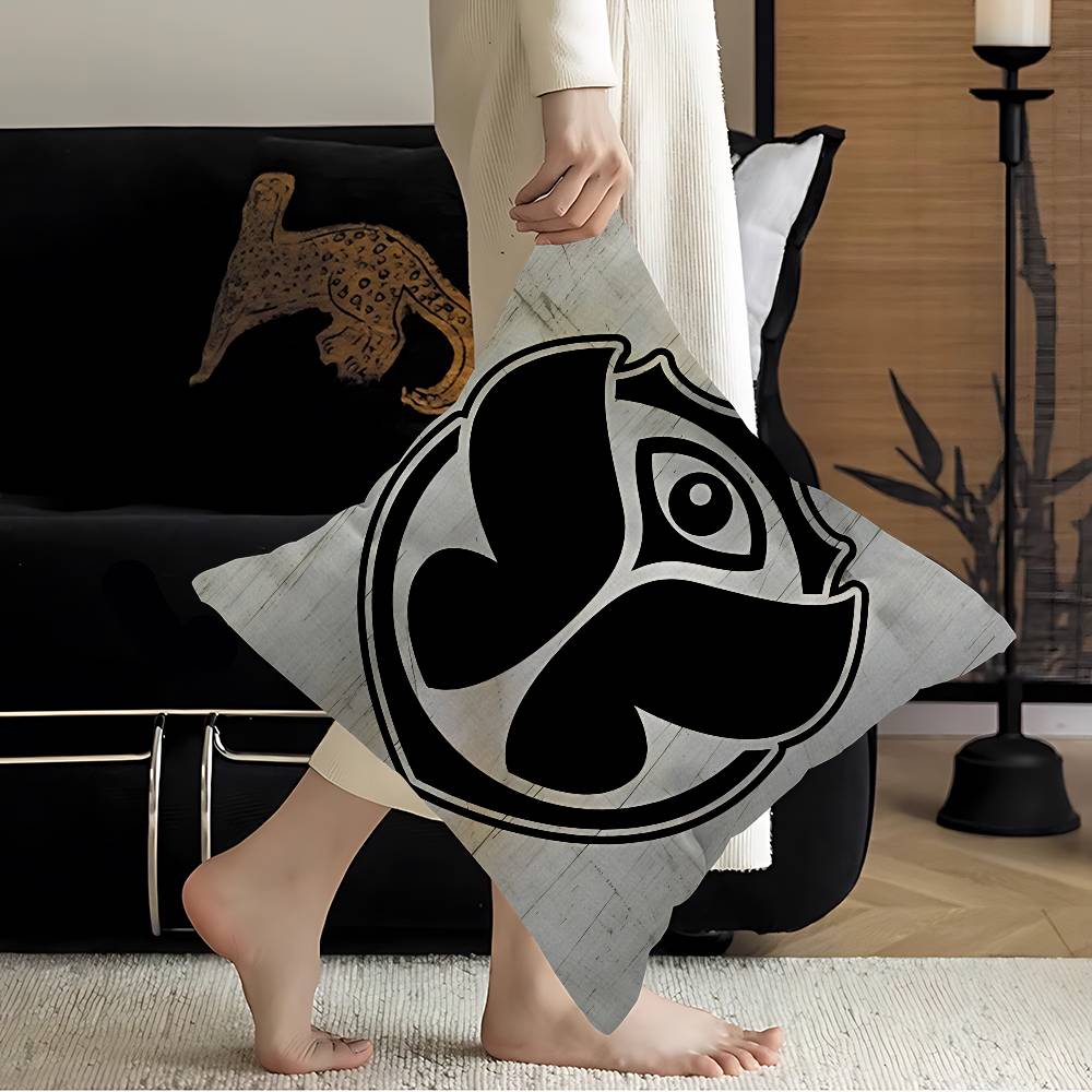 T-Tomorrowlands Music Logo Pillow Cover For Bedroom Room And Living Room Sofa Decorative Cushion Cover
