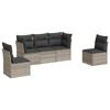 VidaXL Garden Lounge Set with Cushions 5 Pcs, Sofas with Adjustable Feet, Outdoor Furniture Set Patio Terrace, 3249191
