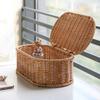 Mehrzweck-Rattan-Handgewebte Aufbewahrungskorb-Designs für Schränke, praktisch für die Heimdekoration und Aufbewahrungslösung