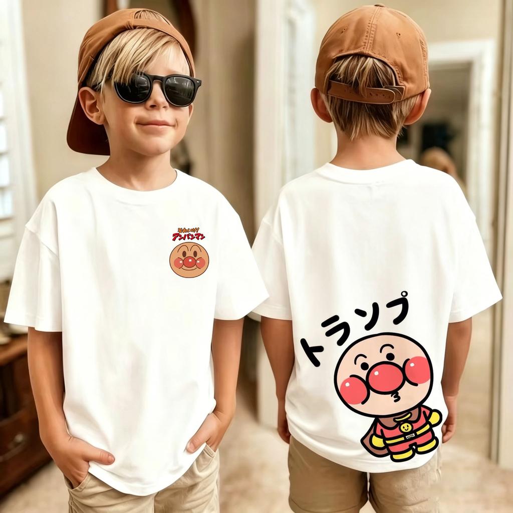 Anpanunisex Anime Unisex Unisex Child Short Sleeves TShirt ParentChild Summer Casual Graphic Y2k Clothes New Arrival Tee Tops
