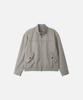 Draw Fit Eagle Harrington Washed Jacket [Light Grey]