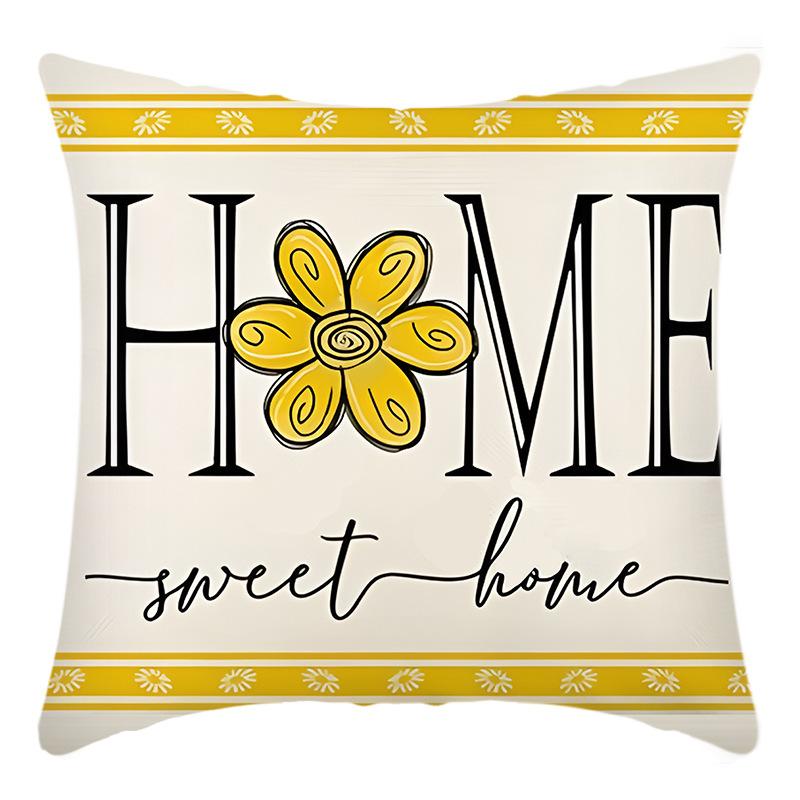 

Наволочка-подушка Daisy Linen с принтом для дивана в гостиной — это новое украшение в стиле для Праздника Весны 45 * 45Cm pillowcase
