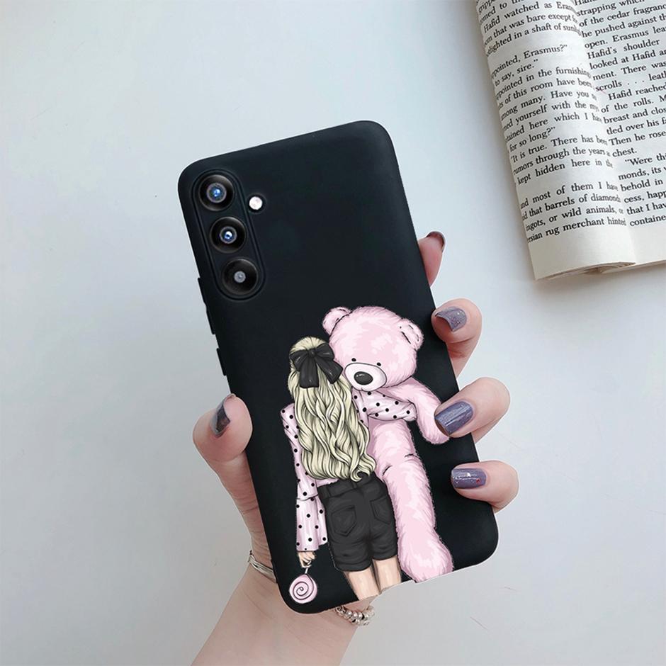 Cover Case For Samsung A34 5G Phone Shell On Samsung Galaxy A54 5G Back Cover Girl Silicone Soft Casing Shockproof Bumper Fundas