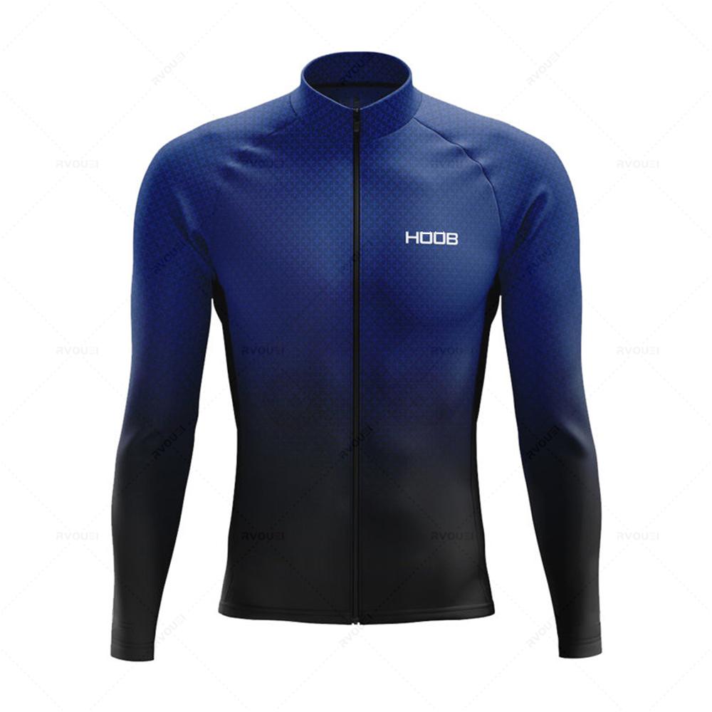 2026 Spring New Team Long Sleeve Cycling Jersey Set MTB Bike Clothing Uniform Men's Thermal Fleece Bicycle Maillot Ropa Ciclismo