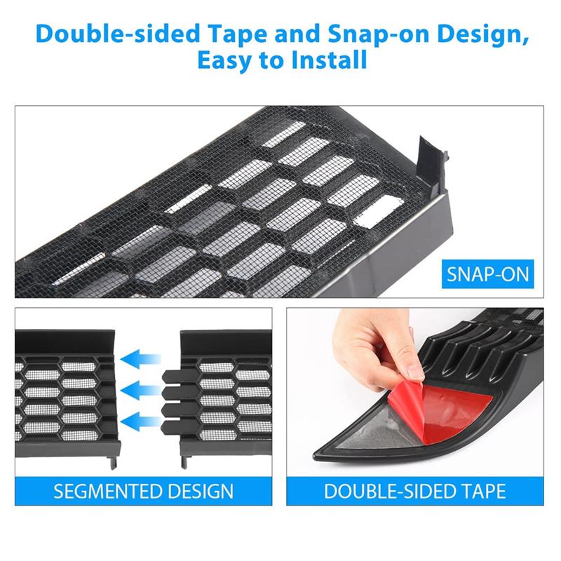 For Tesla Model Y    Front Grill Mesh Grille Grid erts ,Front Air Inlet Vent Grille Cover Replacement