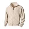 Men S Fleece Lined Zip Up Stand Collar Sweatshirt
