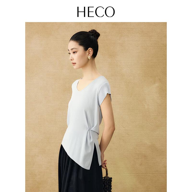 HECO New Chinese Style Knit Short-Sleeve T-shirt