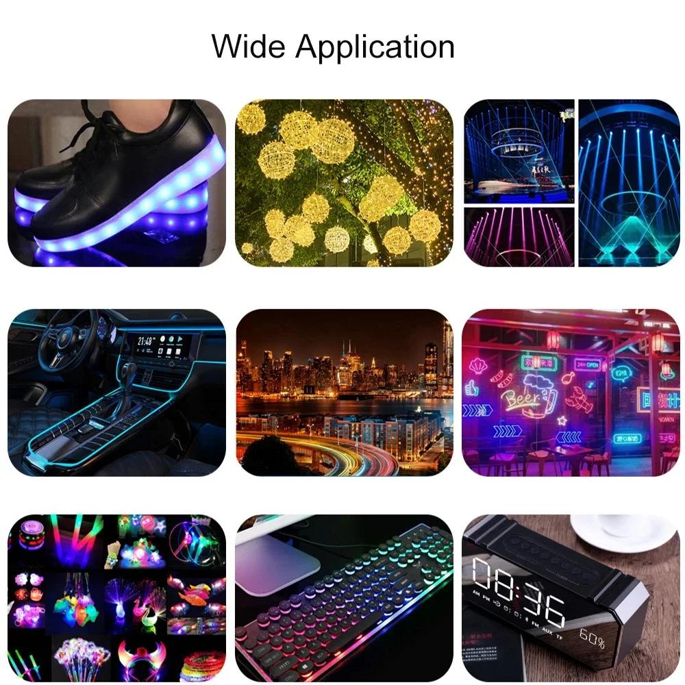 100 STÜCKE Quadratische Leuchtende LED Diode 2X5X7mm LED Diode 2*5*7mm Rot Gelb Grün Blau Weiß Dioden für DIY Elektronik-Kit