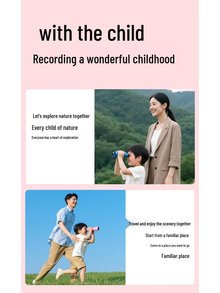 Kids' Optical Glass Telescope Binoculars 10X22 with Eye Protection