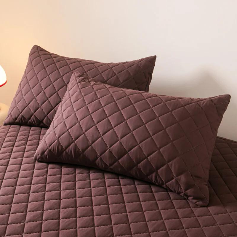 

2026 Waterproof Bed Cover Bedding Set Anti Dust Waterproof Bedspread Bed Mattress Cover Bed Fitted Sheet Bedcloth Only 2 Pillowcase