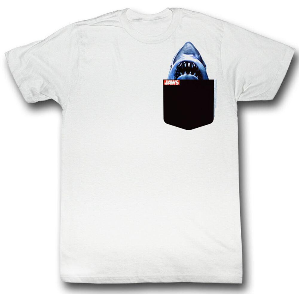 

Белая футболка унисекс Jaws Jp S