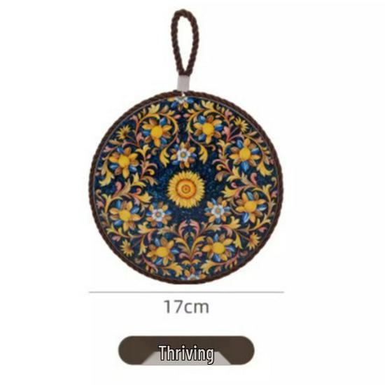 Heat-Resistant Ceramic Cork Insulated Pad for Kitchen - Protects Tables from Casserole, Plates, Bowls, and Pots.