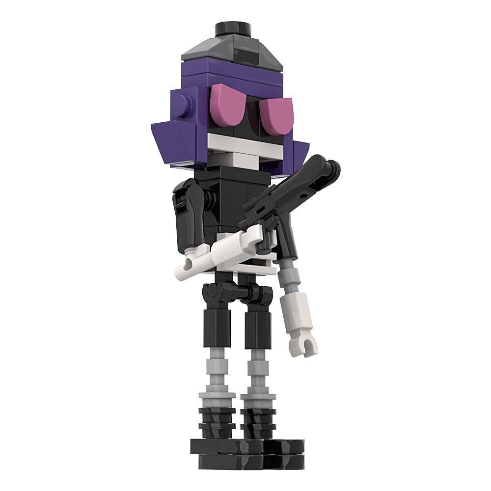 Anime Inorganic Killer Character Model Figure Small Particles Puzzle Assembly Building Block Toy Murder Drones