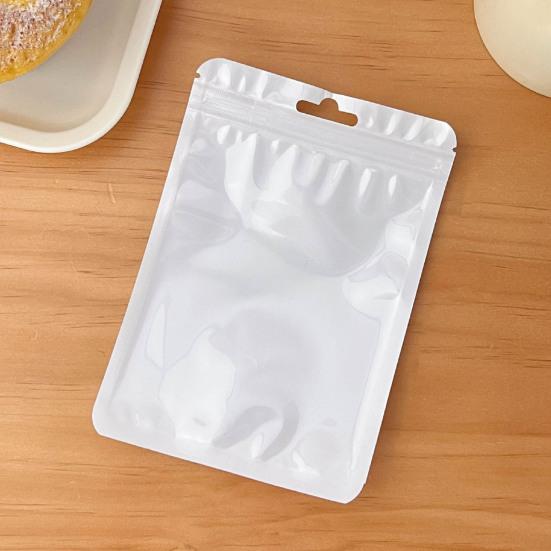 10Pcs Storage Bags Moisture-proof Vibrant Color Visible Design Good Sealing Wide Application Smell Proof Zip-lock Bags Candy Jewelry Organizers