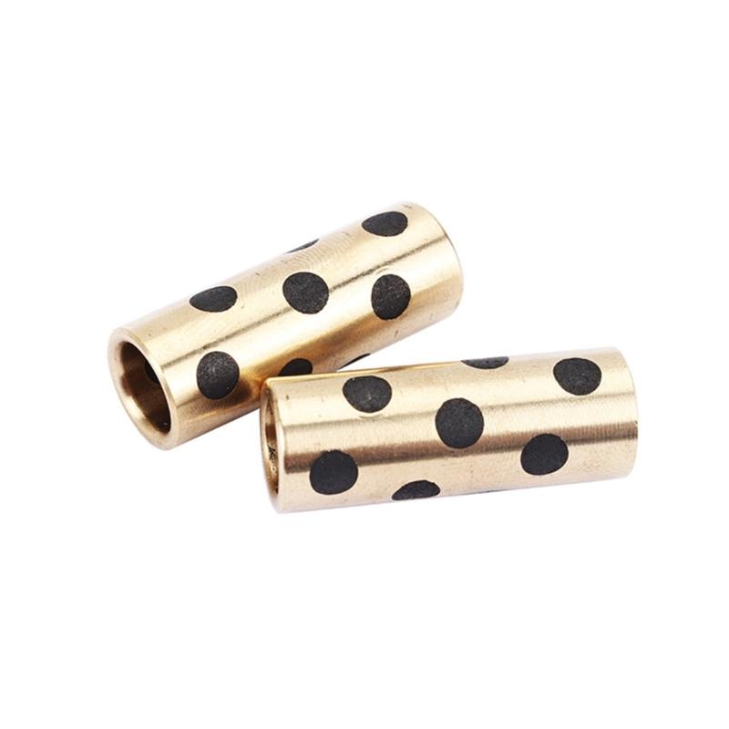 Oilless Brass Brass Sleeve Sintered Bushing Lubricated Bearings For Highly Temperature Applications 4Pcs/Set