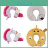 Unicorn Kids U Shape Pillow With Memory Foam And Soft Elastic Cover For Rest