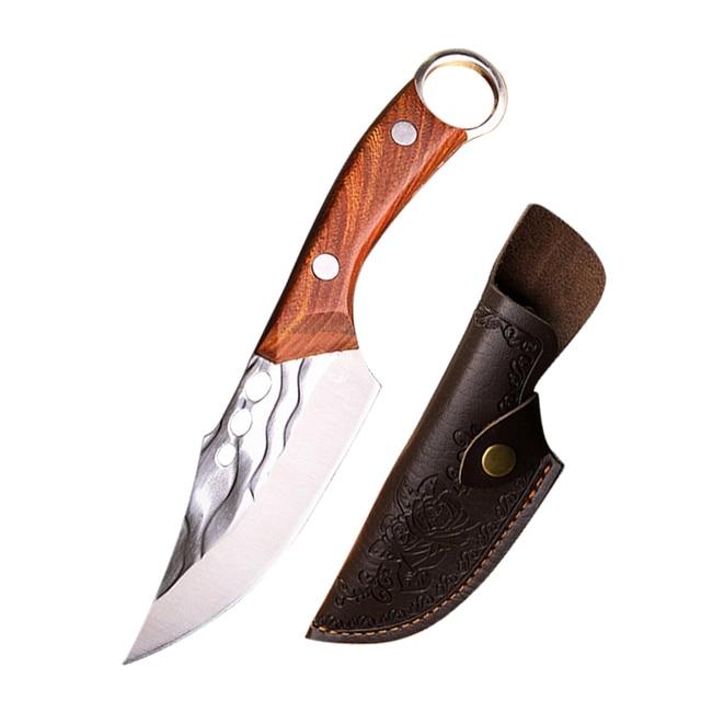 Stainless Steel Kitchen Knife Cleaver Forged Boning Knife Butcher Knife Sharp Slicing Knife with Cover