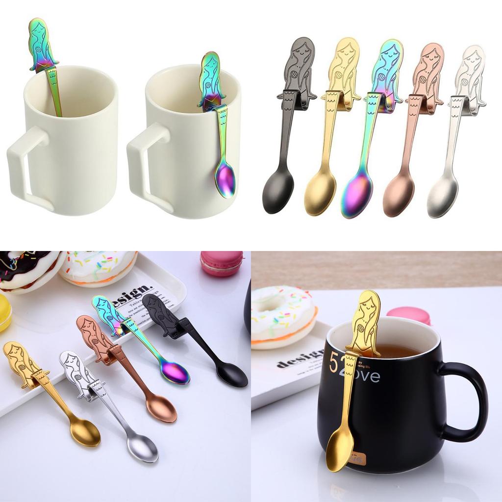 Premium Quality Mermaid Coffee Drink Spoon With Timeless Stainless Steel Design