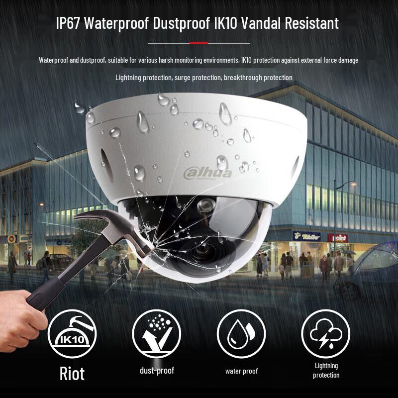 Dahua 2MP Starlight PoE PTZ Dome Security Camera CN plug (adapter included)