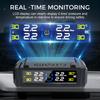 Digital LCD Display Tire Pressure Monitoring System Temperature Warning USB / Solar Power Car TPMS 0-6Bar Waterproof