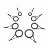 16PCS 8 Size Fishing Rod Guides Sets Stainless Steel Spinning Rod Guides  Replacement Guide