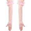 Seethrough Sheer Arm Sleeves Wedding Gloves For Bride Formal Occasion Fingerless Thin Arm Covers for Evening Party Wear