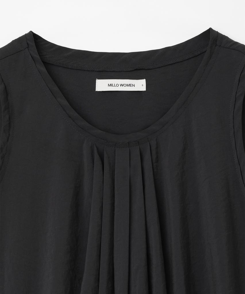 Milo Woman Smoke Asymmetric Midi Dress [Black]