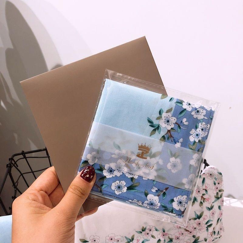 Geschenktüte Taschentuch Reine Baumwolle Antik Altmodisch Klassisch Nostalgisch Tragbar Kleines Quadratisches Handtuch Hände abwischen Schweißabsorbierend
