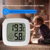 High-Precision Indoor/Outdoor Digital Thermohygrometer for Baby Room with Magnet & Dual Tape Mount