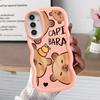 Case for Samsung Galaxy A50 A52 A55 A02s A51 A73 A30 A06 A04 A03 A20 A05 Soft Phone Cover Cartoon Capybara