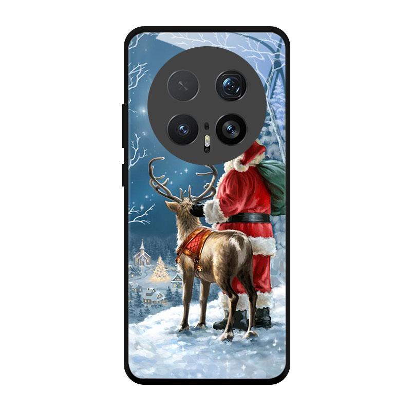 Christmas Painted Cover For Honor Magic 7 8 X60 X50 Pro Magic8 X50i X50GT 90 Lite Case Tempered Glass Protection Funda Shell