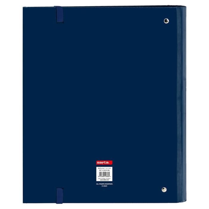 Chemise - safta - marino - 4 anneaux 35 mm - 100 feuilles a4 - bleu marine