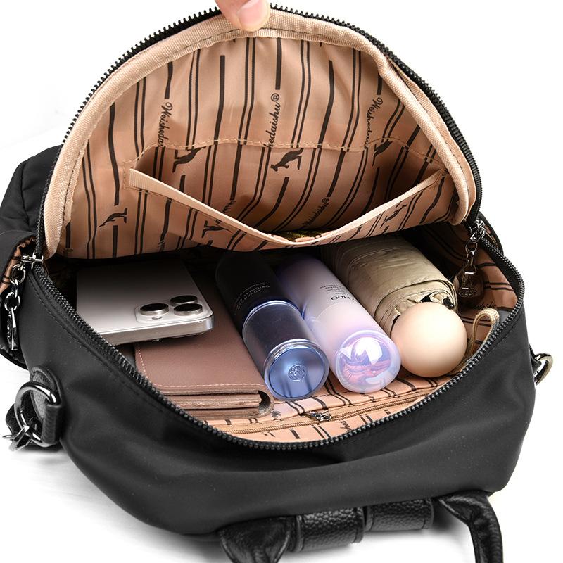 Schoolbag Women's Backpack 1011 New Fashion Versatile Large Capacity Travel Bag Waterproof and Wear-resistant Commuter Backpack Women