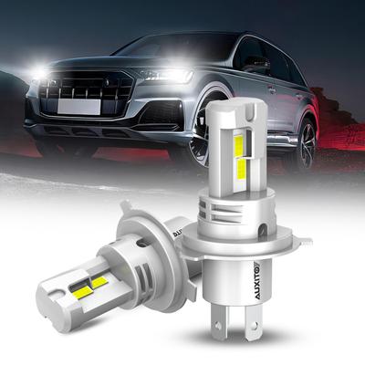 AUXITO H4 LED Φώτα Επικεφαλής, Συμβατά με Έλεγχο Οχήματος, Εναλλαγή HI/LO, H4 LED, 4x Φωτεινότητα,