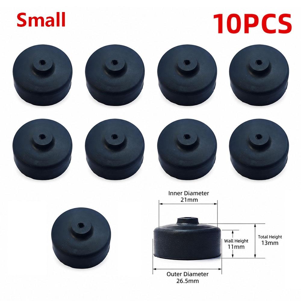 10Pcs Silicone Rubber Air Pump Diaphragm Cup Silicone Replacement Diaphragm for Fish Aquarium Tank 10Pcs Small