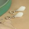 White Magnolia Faux Jade Earrings: Retro Palace Museum Style with New Chinese Fashion Dangle Accessories
