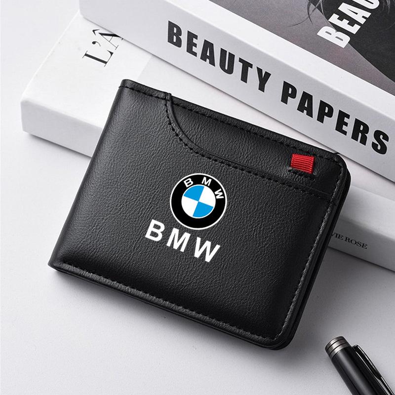 Car Wallet Large Capacity Multi-slot Business Purse Driver's License Short Wallet For BMW M 1 2 3 4 5 7 Series X1 X3 X4 X5 X6 X7 Gzsh02