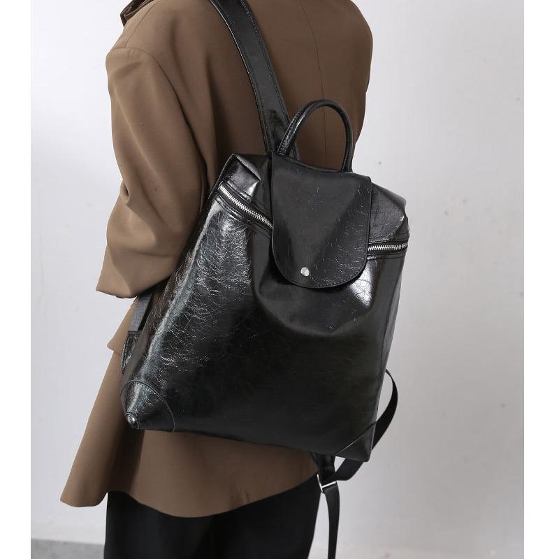 2025 Winter New Fashion Large Capacity Genuine Leather Women's Bag Trendy Cowhide Backpack Women's Casual Backpack Single Shoulder Crossbody