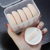 1 Conjunto de Esponja de Maquiagem Puff Redonda Portátil para Base, Esponja de Beleza de Chão a Teto com Caixa de Armazenamento com Puff Almofadado com Caixa