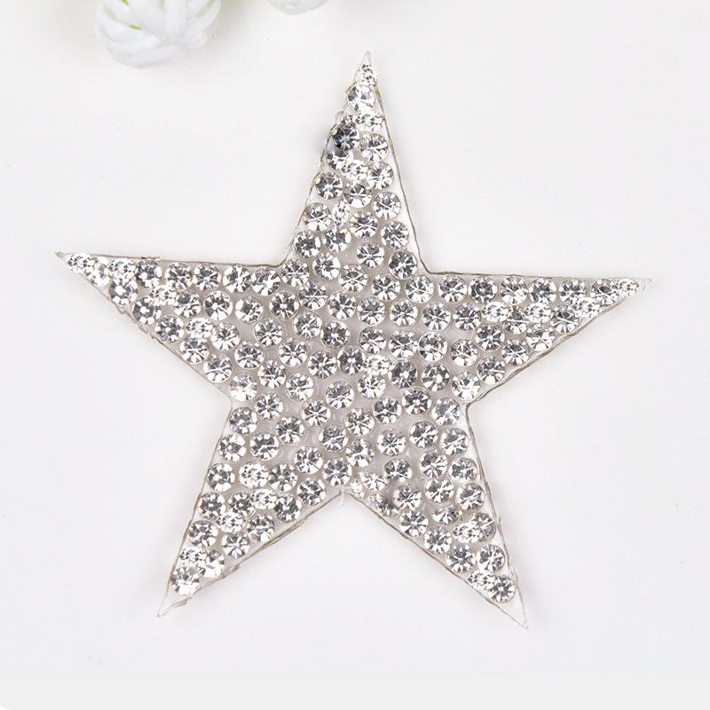 Herzförmige Kleidungsornamente, fünfzackige Bohraugen, Wärmeübertragungsdruck, selbstklebende Schuhe, Zubehör