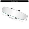 Automotive Frameless Interior Mirror with Wide Angle Curved Surfaces & Scratch Resistant Glass Coating for Vehicles